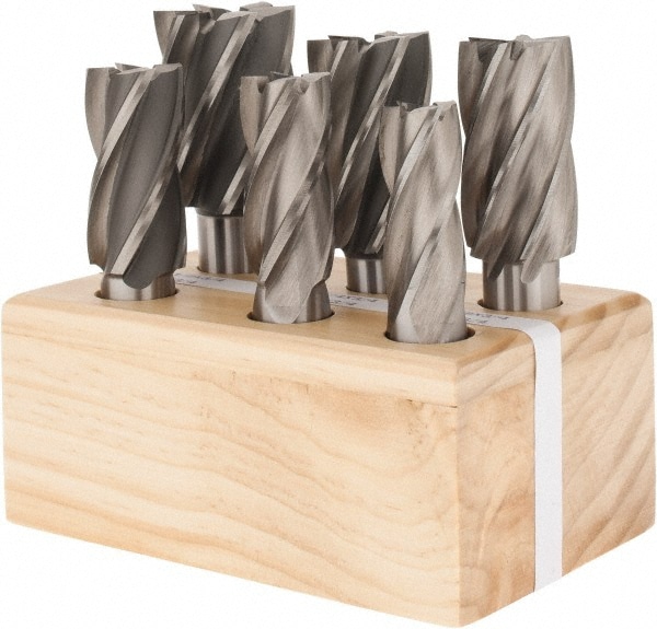 Value Collection 320-2086 3/4 to 1-1/2", 4 Flute Square End Mill Set Image