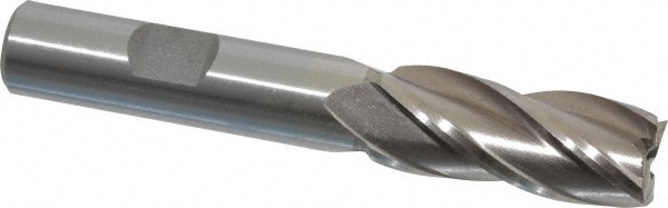 Value Collection 720-3049 Square End Mill: 9/16 Dia, 1-3/8 LOC, 1/2 Shank Dia, 3-3/8 OAL, 4 Flutes, High Speed Steel Image