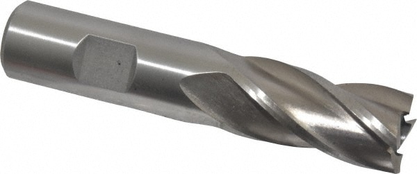 Value Collection 720-3069 Square End Mill: 3/4 Dia, 1-5/8 LOC, 3/4 Shank Dia, 3-3/4 OAL, 4 Flutes, High Speed Steel Image