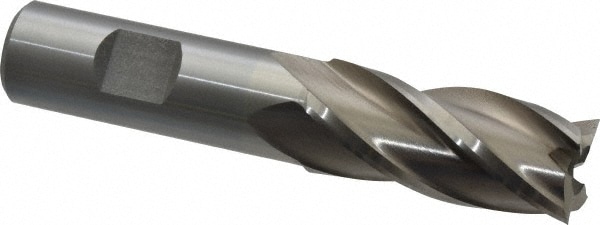 Value Collection 720-3075 Square End Mill: 13/16 Dia, 1-7/8 LOC, 3/4 Shank Dia, 4-1/8 OAL, 4 Flutes, High Speed Steel Image