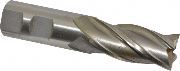 Value Collection 720-3087 Square End Mill: 7/8 Dia, 1-7/8 LOC, 7/8 Shank Dia, 4-1/8 OAL, 4 Flutes, High Speed Steel Image