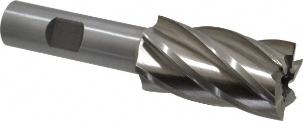 Value Collection 720-3101 Square End Mill: 1 Dia, 1-7/8 LOC, 5/8 Shank Dia, 4 OAL, 6 Flutes, High Speed Steel Image