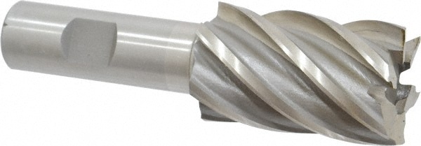 Value Collection 720-3119 Square End Mill: 1-1/4 Dia, 2 LOC, 3/4 Shank Dia, 4-1/4 OAL, 6 Flutes, High Speed Steel Image