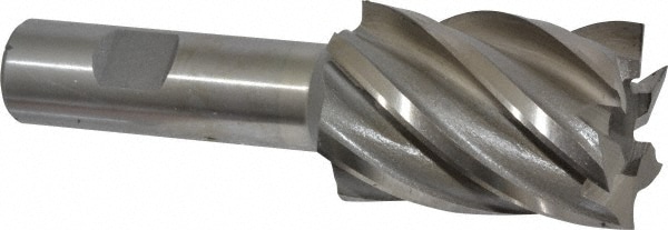 Value Collection 720-3129 Square End Mill: 1-3/8 Dia, 2 LOC, 3/4 Shank Dia, 4-1/2 OAL, 6 Flutes, High Speed Steel Image