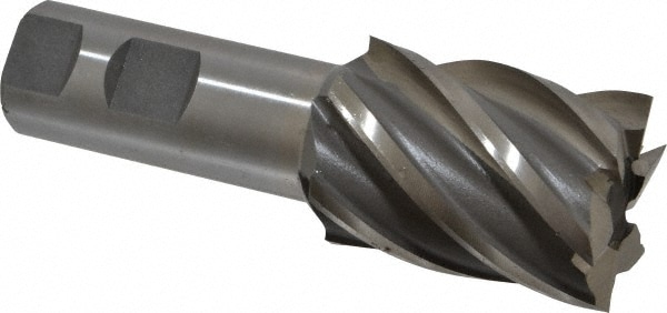 Value Collection 720-3137 Square End Mill: 1-1/2 Dia, 2 LOC, 1 Shank Dia, 4-1/2 OAL, 6 Flutes, High Speed Steel Image