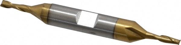 Value Collection 722-2008 Square End Mill: 1/8 Dia, 3/8 LOC, 3/8 Shank Dia, 3-1/16 OAL, 2 Flutes, High Speed Steel Image