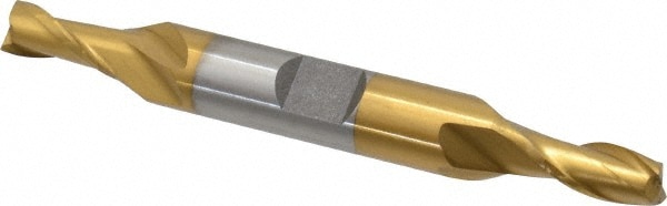 Value Collection 722-2024 Square End Mill: 1/4 Dia, 1/2 LOC, 3/8 Shank Dia, 3-1/8 OAL, 2 Flutes, High Speed Steel Image