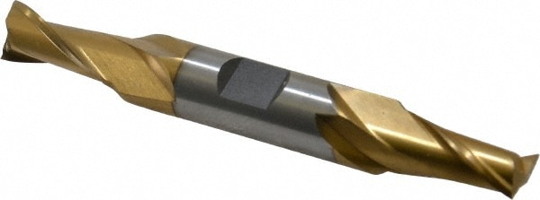 Value Collection 722-2044 Square End Mill: 13/32 Dia, 13/16 LOC, 1/2 Shank Dia, 3-3/4 OAL, 2 Flutes, High Speed Steel Image