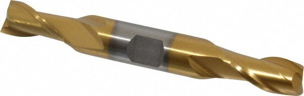 Value Collection 722-2048 Square End Mill: 7/16 Dia, 13/16 LOC, 1/2 Shank Dia, 3-3/4 OAL, 2 Flutes, High Speed Steel Image