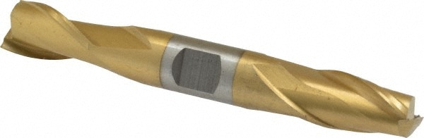 Value Collection 722-2056 Square End Mill: 1/2 Dia, 13/16 LOC, 1/2 Shank Dia, 3-3/4 OAL, 2 Flutes, High Speed Steel Image