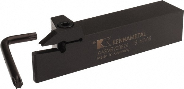 Kennametal 2263187 26mm Max Depth, 8mm Min Width, External Right Hand Indexable Grooving/Cutoff Toolholder Image