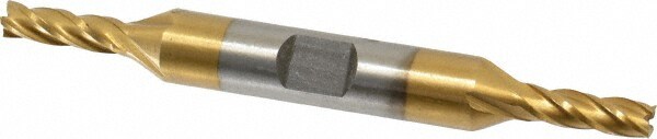 Value Collection 722-4012 Square End Mill: 3/16 Dia, 1/2 LOC, 3/8 Shank Dia, 3-1/4 OAL, 4 Flutes, High Speed Steel Image