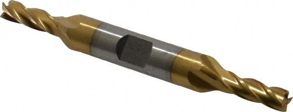 Value Collection 722-4016 Square End Mill: 7/32 Dia, 9/16 LOC, 3/8 Shank Dia, 3-1/4 OAL, 4 Flutes, High Speed Steel Image