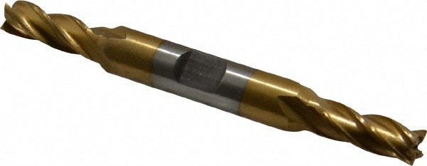 Value Collection 722-4024 Square End Mill: 9/32 Dia, 11/16 LOC, 3/8 Shank Dia, 3-3/8 OAL, 4 Flutes, High Speed Steel Image