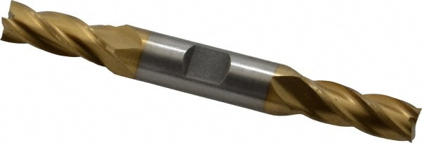 Value Collection 722-4040 Square End Mill: 13/32 Dia, 1 LOC, 1/2 Shank Dia, 4-1/8 OAL, 4 Flutes, High Speed Steel Image