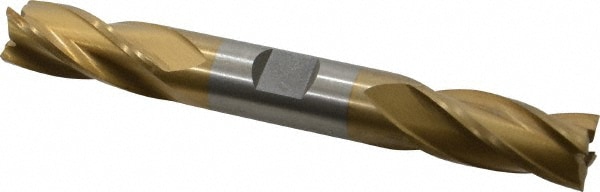 Value Collection 722-4060 Square End Mill: 5/8 Dia, 1-3/8 LOC, 5/8 Shank Dia, 5 OAL, 4 Flutes, High Speed Steel Image