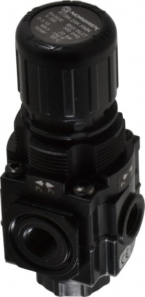 Norgren R72M-2AK-RMN Compressed Air Regulator: 1/4" NPT, 290 Max psi, Manifold Air Image