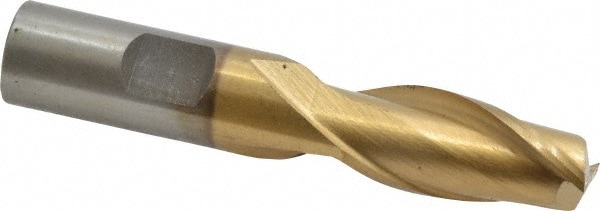 Value Collection 722-1053 Square End Mill: 5/8 Dia, 1-5/16 LOC, 5/8 Shank Dia, 3-7/16 OAL, 2 Flutes, High Speed Steel Image