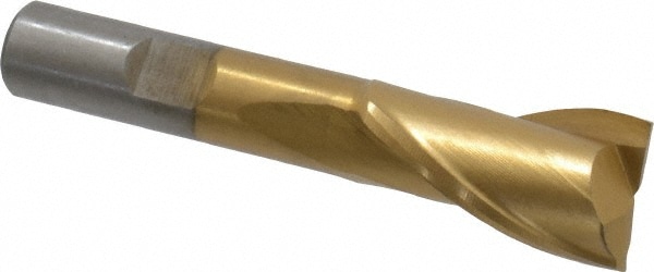 Value Collection 722-1063 Square End Mill: 3/4 Dia, 1-5/16 LOC, 1/2 Shank Dia, 3-5/16 OAL, 2 Flutes, High Speed Steel Image