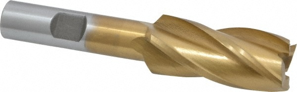 Value Collection 722-3065 Square End Mill: 3/4 Dia, 1-5/8 LOC, 1/2 Shank Dia, 3-5/8 OAL, 4 Flutes, High Speed Steel Image