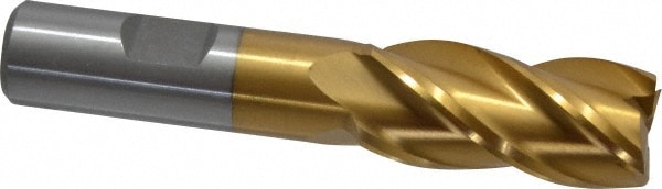 Value Collection 722-3067 Square End Mill: 3/4 Dia, 1-5/8 LOC, 5/8 Shank Dia, 3-3/4 OAL, 4 Flutes, High Speed Steel Image