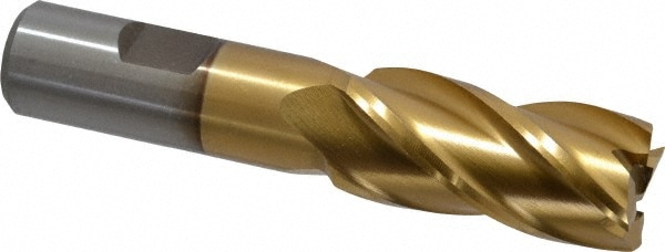 Value Collection 722-3085 Square End Mill: 7/8 Dia, 1-7/8 LOC, 3/4 Shank Dia, 4-1/8 OAL, 4 Flutes, High Speed Steel Image