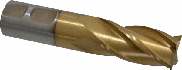 Value Collection 722-3087 Square End Mill: 7/8 Dia, 1-7/8 LOC, 7/8 Shank Dia, 4-1/8 OAL, 4 Flutes, High Speed Steel Image