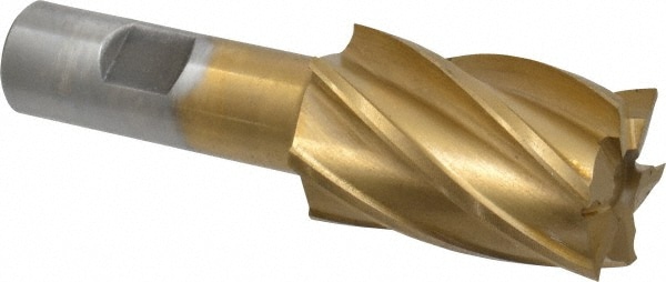 Value Collection 722-3119 Square End Mill: 1-1/4 Dia, 2 LOC, 3/4 Shank Dia, 4-1/4 OAL, 6 Flutes, High Speed Steel Image