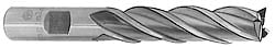 Value Collection 720-3533 Square End Mill: 1-1/2 Dia, 4 LOC, 1-1/4 Shank Dia, 6-1/2 OAL, 6 Flutes, High Speed Steel Image