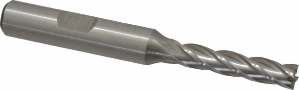 Value Collection 720-3501 Square End Mill: 1/4 Dia, 1-1/4 LOC, 3/8 Shank Dia, 3-1/16 OAL, 4 Flutes, High Speed Steel Image