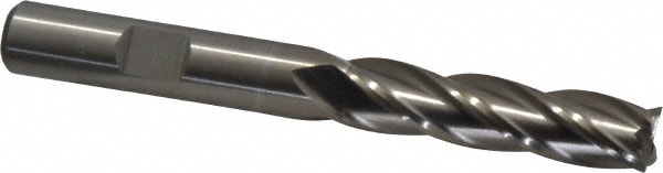 Value Collection 720-3505 Square End Mill: 3/8 Dia, 1-1/2 LOC, 3/8 Shank Dia, 3-1/4 OAL, 4 Flutes, High Speed Steel Image