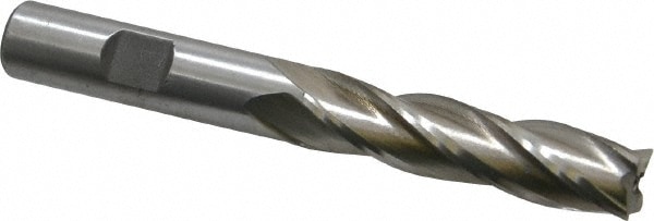 Value Collection 720-3509 Square End Mill: 1/2 Dia, 2 LOC, 1/2 Shank Dia, 4 OAL, 4 Flutes, High Speed Steel Image