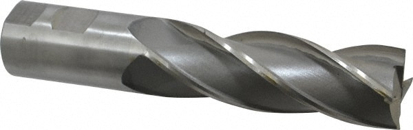 Value Collection 720-3331 Square End Mill: 1-1/4 Dia, 4 LOC, 1-1/4 Shank Dia, 6-1/2 OAL, 4 Flutes, High Speed Steel Image