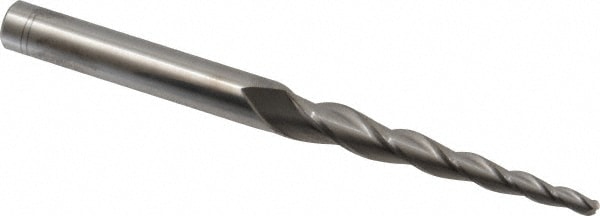 Accupro - Tapered End Mill: 3 deg Angle per Side, 3/16