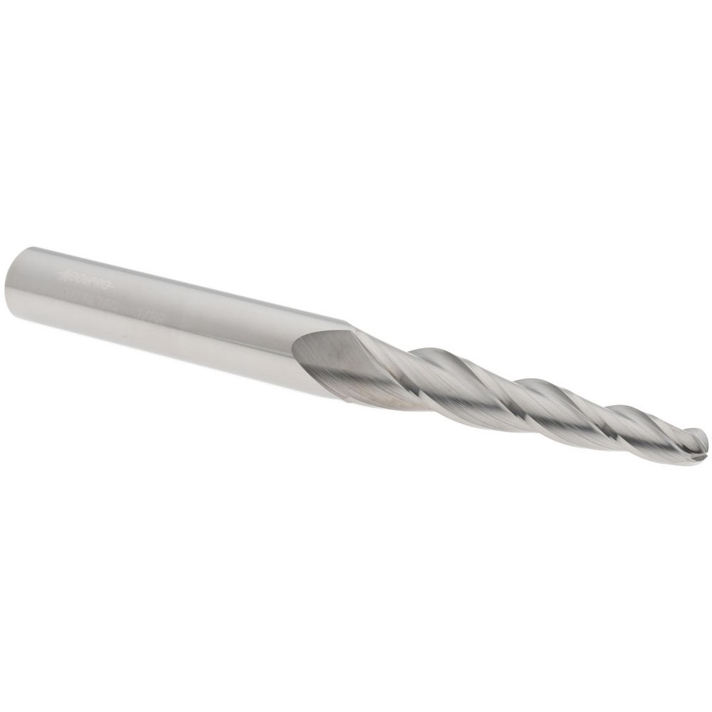 Accupro - Tapered End Mill: 3 deg Angle per Side, 1/4