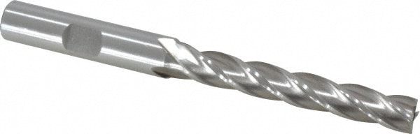 Value Collection 720-3603 Square End Mill: 5/16 Dia, 2 LOC, 3/8 Shank Dia, 3-3/4 OAL, 4 Flutes, High Speed Steel Image