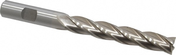 Value Collection 720-3607 Square End Mill: 1/2 Dia, 3 LOC, 1/2 Shank Dia, 5 OAL, 4 Flutes, High Speed Steel Image