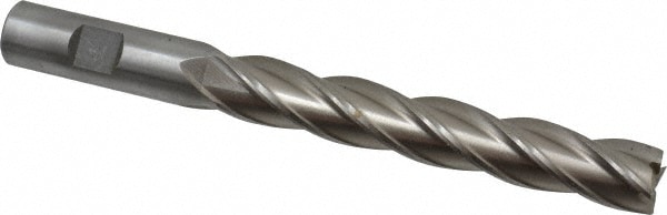 Value Collection 720-3609 Square End Mill: 5/8 Dia, 4 LOC, 5/8 Shank Dia, 6-1/8 OAL, 4 Flutes, High Speed Steel Image