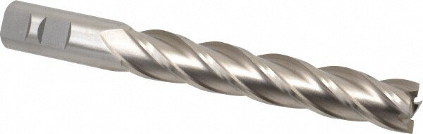 Value Collection 720-3613 Square End Mill: 7/8 Dia, 5 LOC, 7/8 Shank Dia, 7-1/4 OAL, 4 Flutes, High Speed Steel Image