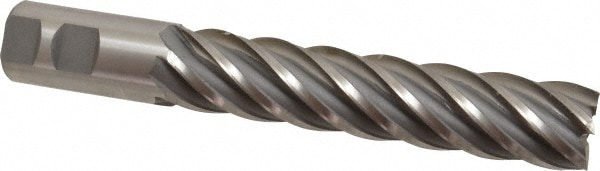 Value Collection 720-3617 1-1/4", 6" LOC, 1-1/4" Shank Diam, 8-1/2" OAL, 6 Flute, High Speed Steel Square End Mill Image