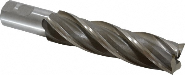 Value Collection 720-3620 Square End Mill: 1-1/2 Dia, 6 LOC, 1-1/4 Shank Dia, 8-1/2 OAL, 4 Flutes, High Speed Steel Image