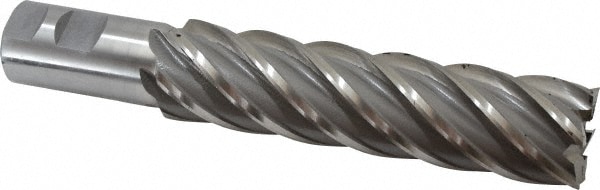 Value Collection 720-3619 Square End Mill: 1-1/2 Dia, 6 LOC, 1-1/4 Shank Dia, 8-1/2 OAL, 6 Flutes, High Speed Steel Image