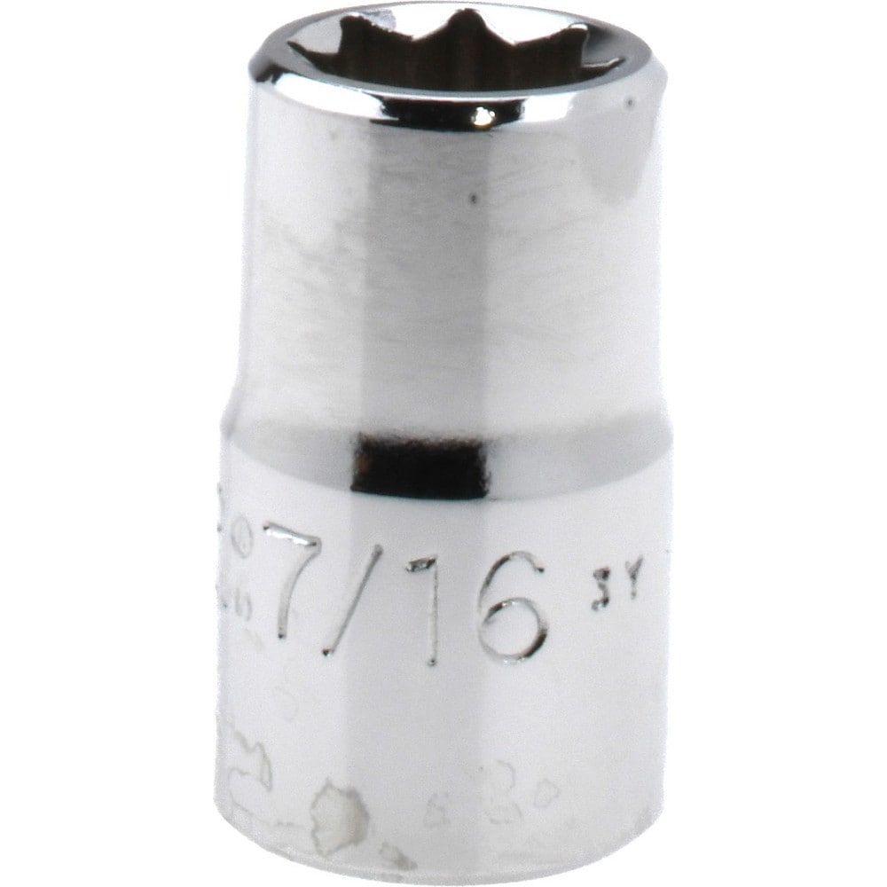 Hand Socket: 7/16" Socket, 8-Point