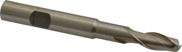 Value Collection 720-1177 Square End Mill: 5/16 Dia, 3/4 LOC, 3/8 Shank Dia, 3-5/16 OAL, 2 Flutes, High Speed Steel Image