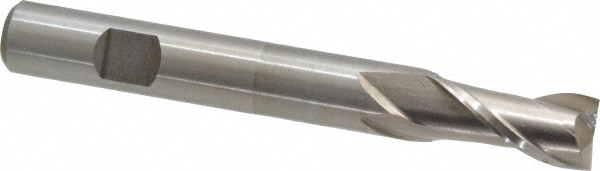 Value Collection 720-1181 Square End Mill: 1/2 Dia, 1 LOC, 1/2 Shank Dia, 4 OAL, 2 Flutes, High Speed Steel Image