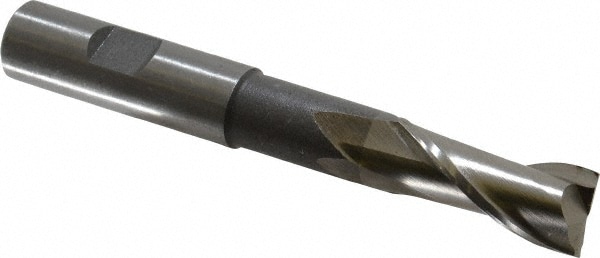 Value Collection 720-1183 Square End Mill: 5/8 Dia, 1-3/8 LOC, 5/8 Shank Dia, 4-5/8 OAL, 2 Flutes, High Speed Steel Image