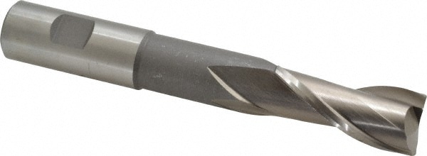 Value Collection 720-1187 Square End Mill: 7/8 Dia, 2 LOC, 7/8 Shank Dia, 6 OAL, 2 Flutes, High Speed Steel Image