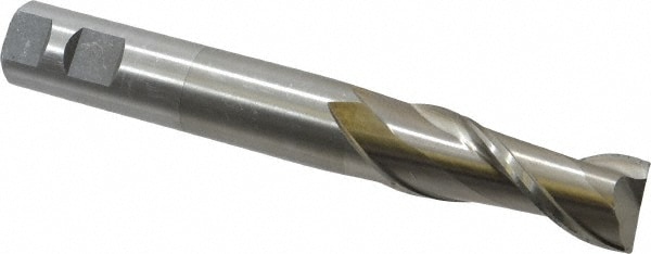 Value Collection 720-1189 Square End Mill: 1 Dia, 2-1/2 LOC, 1 Shank Dia, 7-1/4 OAL, 2 Flutes, High Speed Steel Image