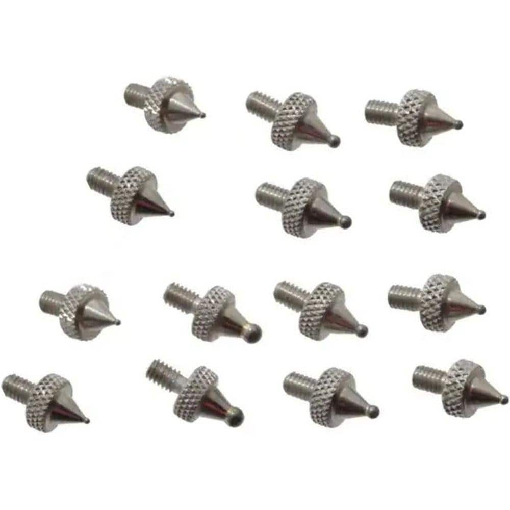 Test Indicator Ball Contact Point Set: 1-32 - 1/8" Points, 1/4" Contact Point Length, Carbide