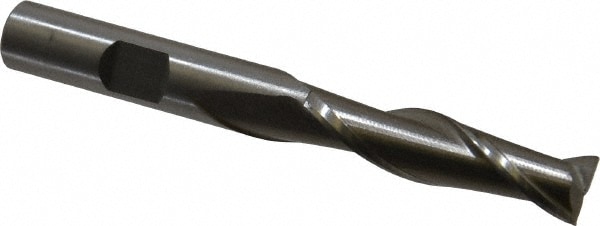 Value Collection 720-1219 Square End Mill: 3/8 Dia, 1-1/2 LOC, 3/8 Shank Dia, 3-1/4 OAL, 2 Flutes, High Speed Steel Image